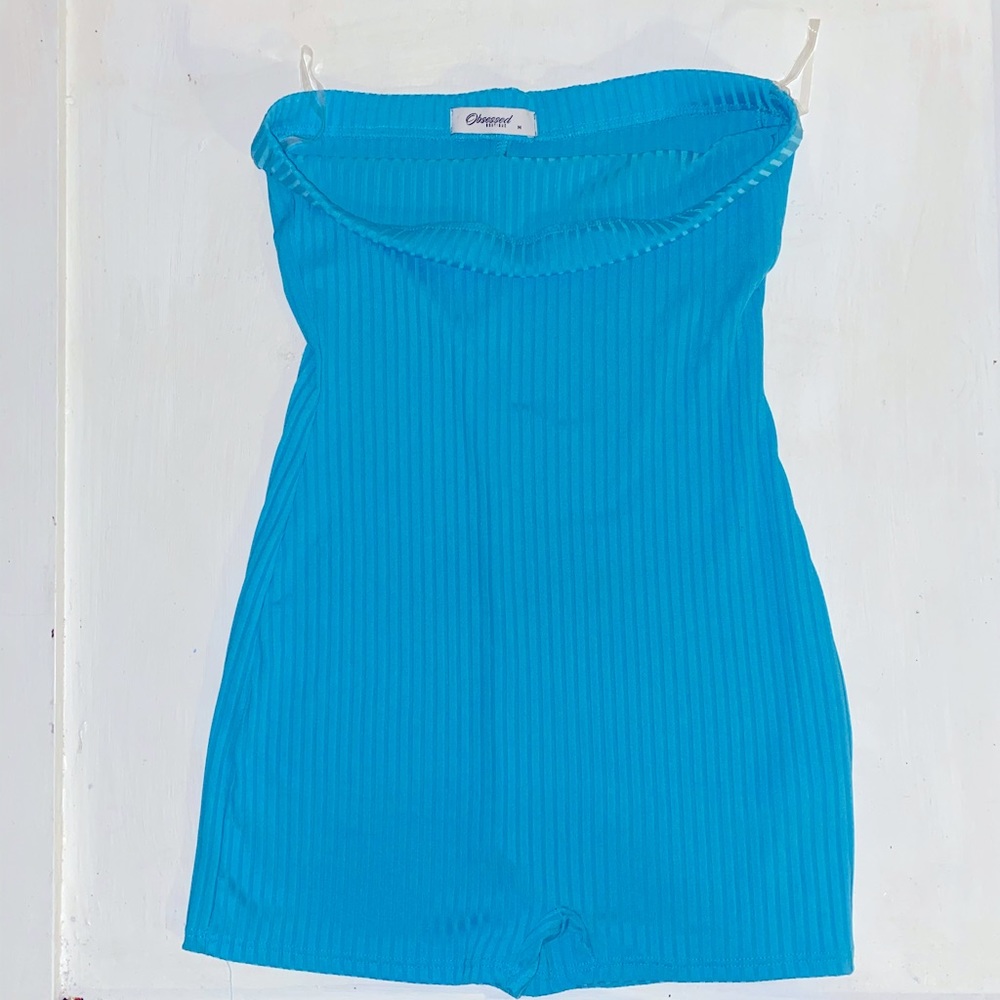 Blue full body romper